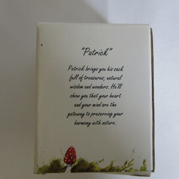 Vintage Klaus Wickl GNOME Mini Figurine Patrick In Box 2.25" 301663 Enesco 1993 - Picture 7 of 11